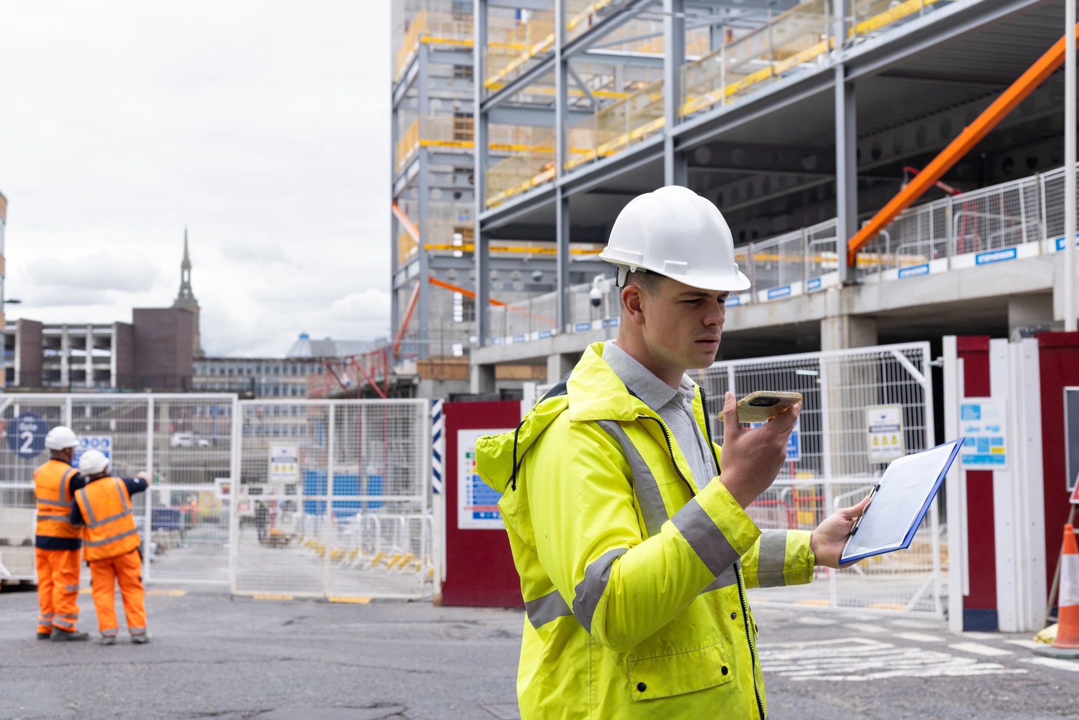 Site manager representing a residential project client